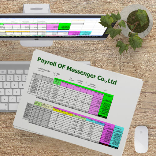 Excel Payroll โปรแกรมเงินเดือน